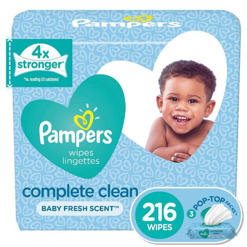 Pampers Expressions Fresh Bloom Baby Wipes 3x - 168ct