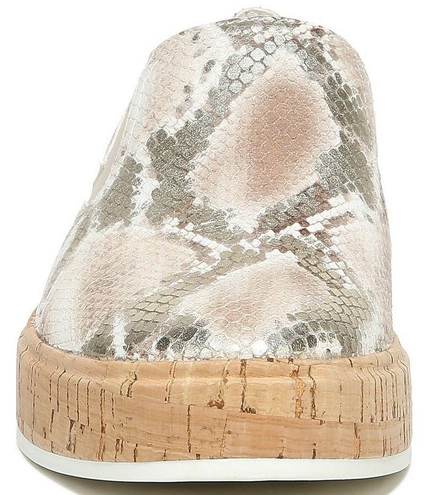 Sarto By Franco Sarto Daine Metallic Snake Leather Sneakers