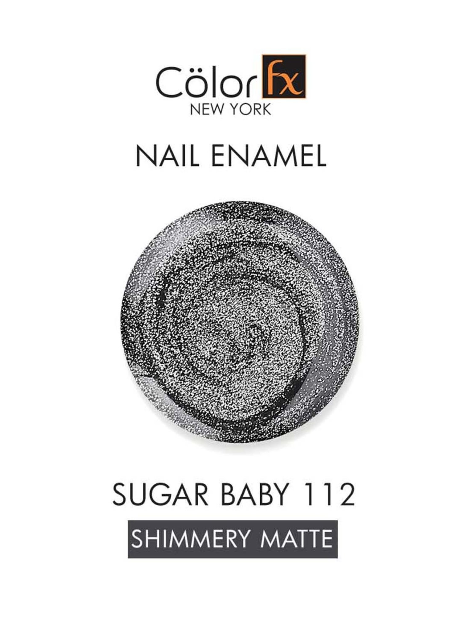 Color Fx Shimmery Matt, Nail Enamel, Grey  - 9 ml