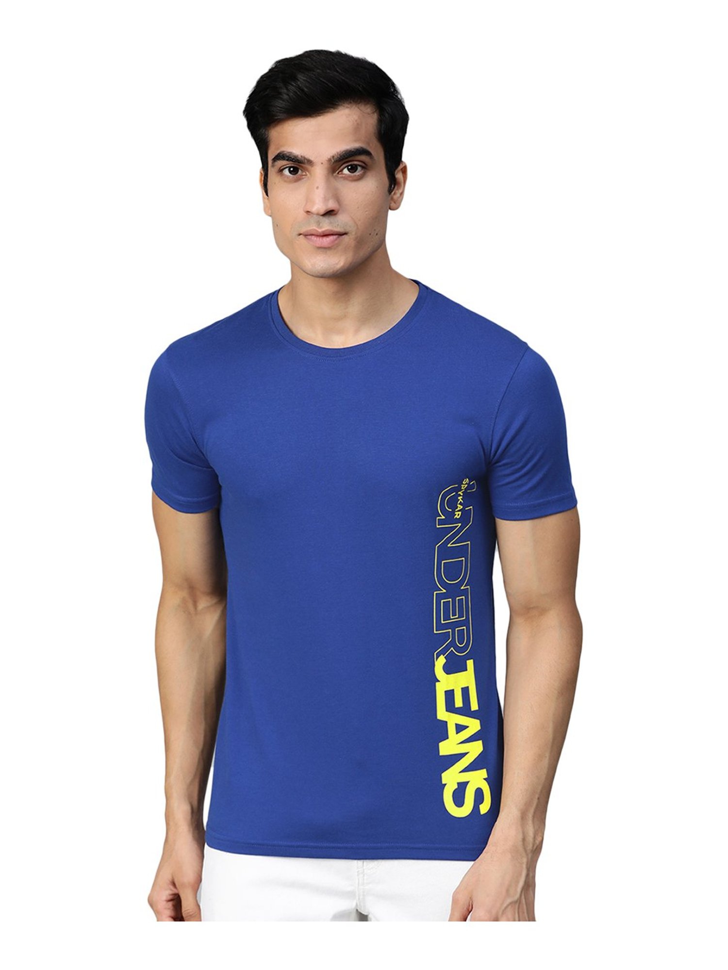 Spykar Blue T-Shirt