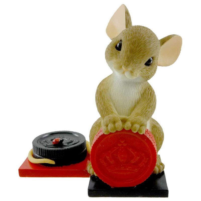 Charming Tails Nice Move Mouse Checkers  -  Decorative Figurines