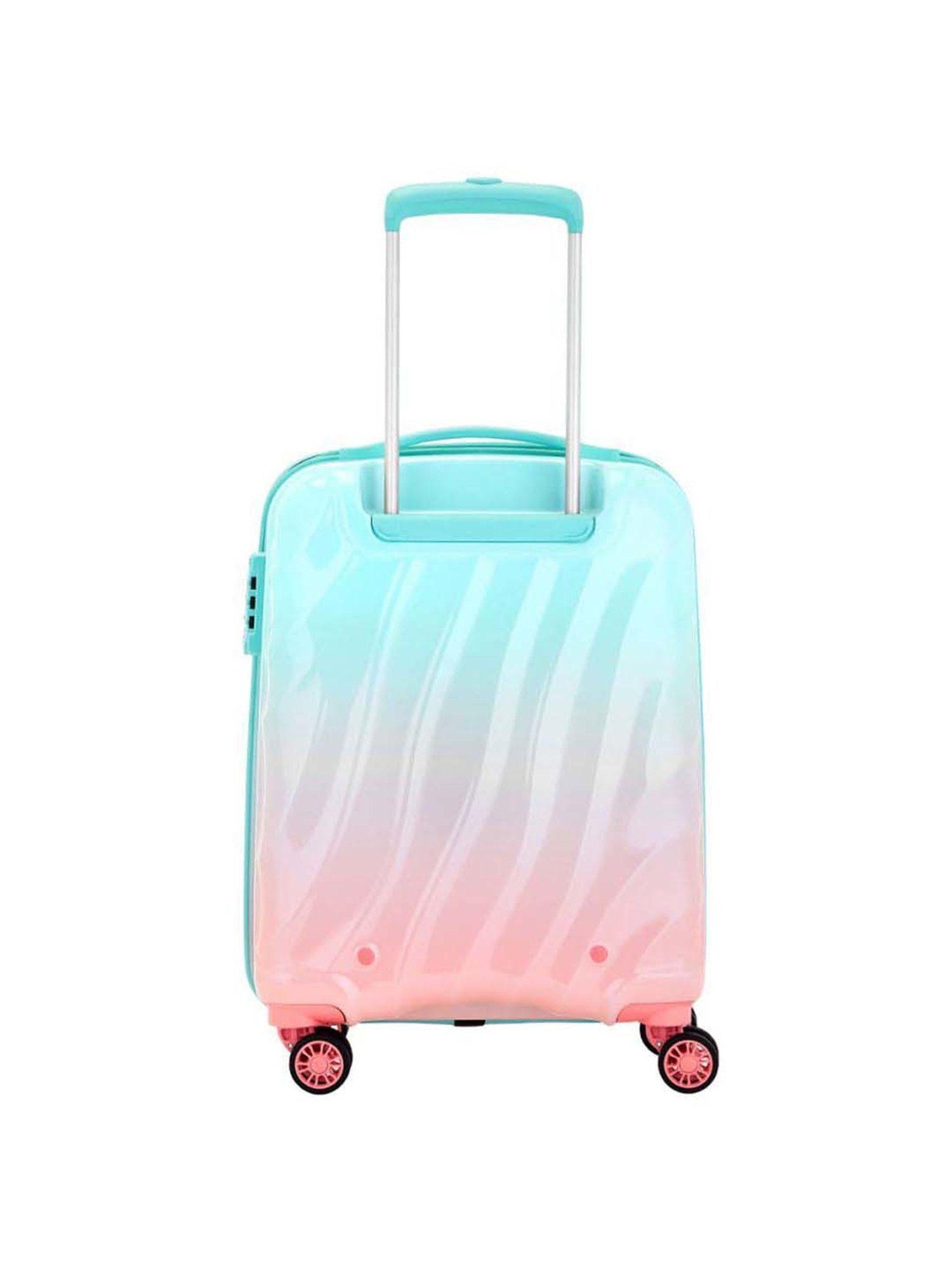 Skybags Openskies Pink Textured Hard Cabin Trolley Bag - 39 cm