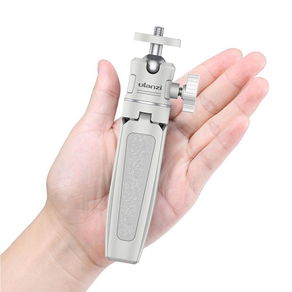 ulanzi MT-08 Mini Extendable Desktop Tripod Handheld Photography Bracket Stand with Flexible Ballhead 1/4 Inch Screw Mount for Selfie Travel Vlogging