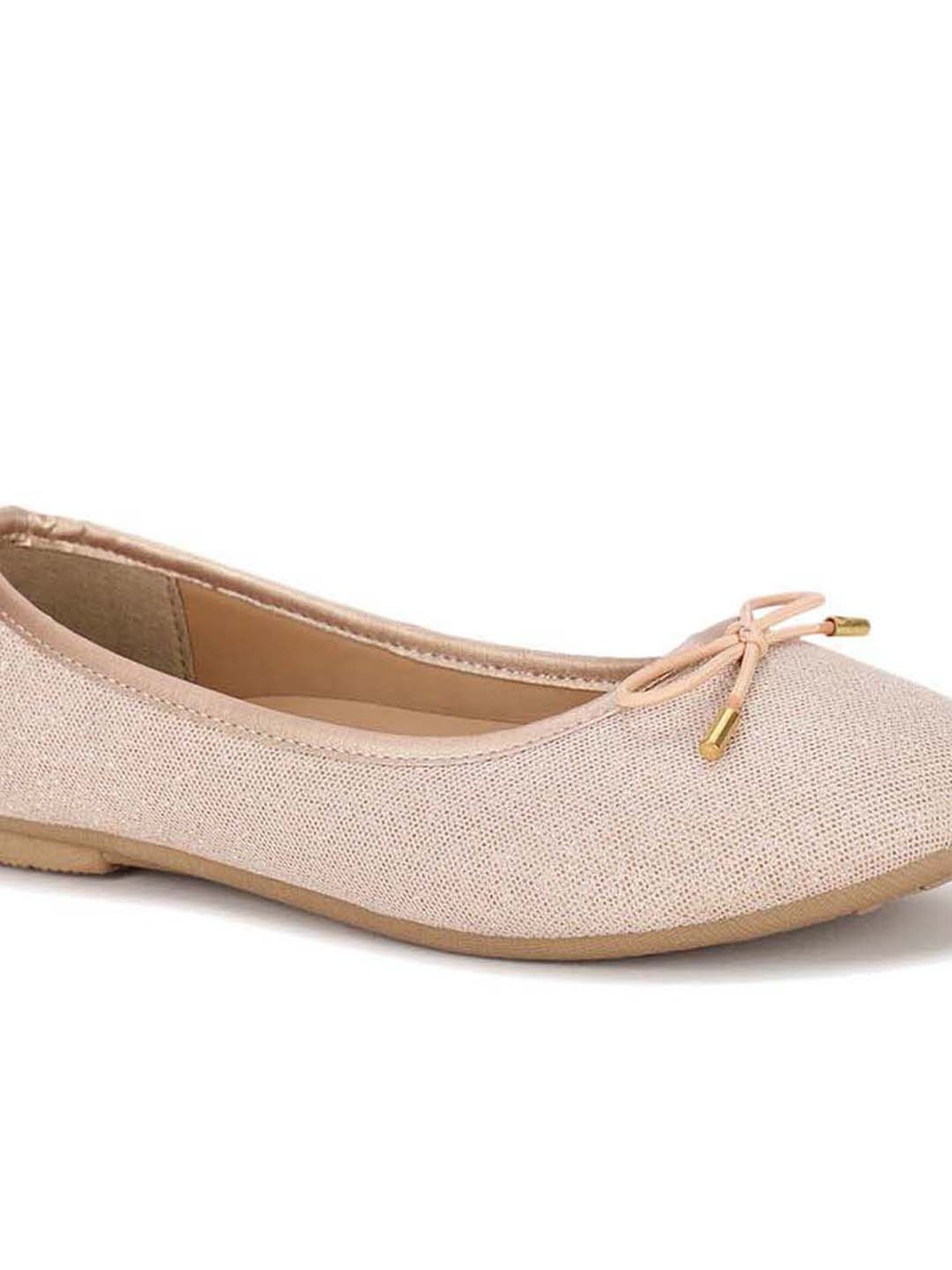 Bata Women's Gold Flat Ballets