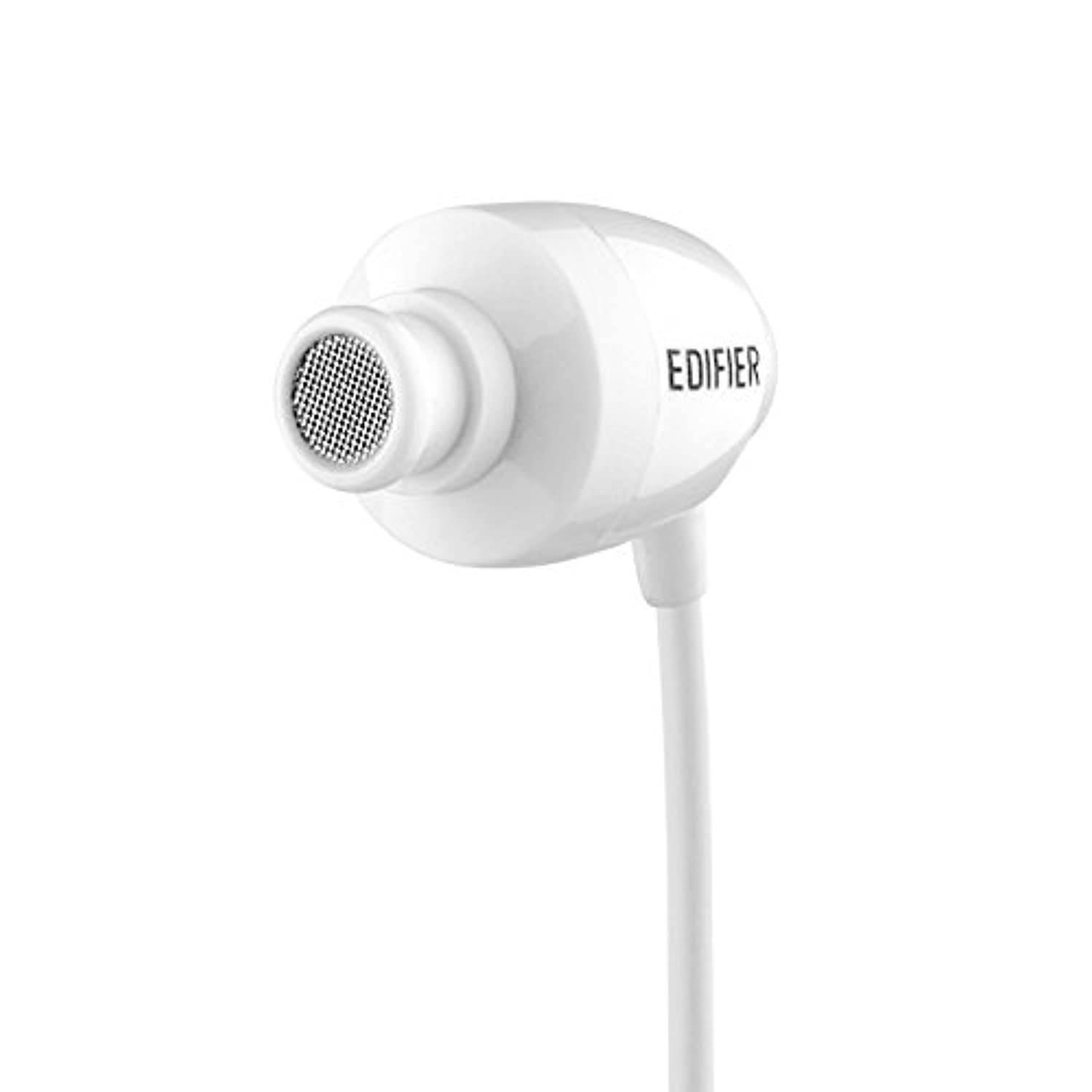 Edifier H210 in-Ear Headphones - Hi-Fi Stereo Earbuds for Music, Podcasts and Audiobooks - White