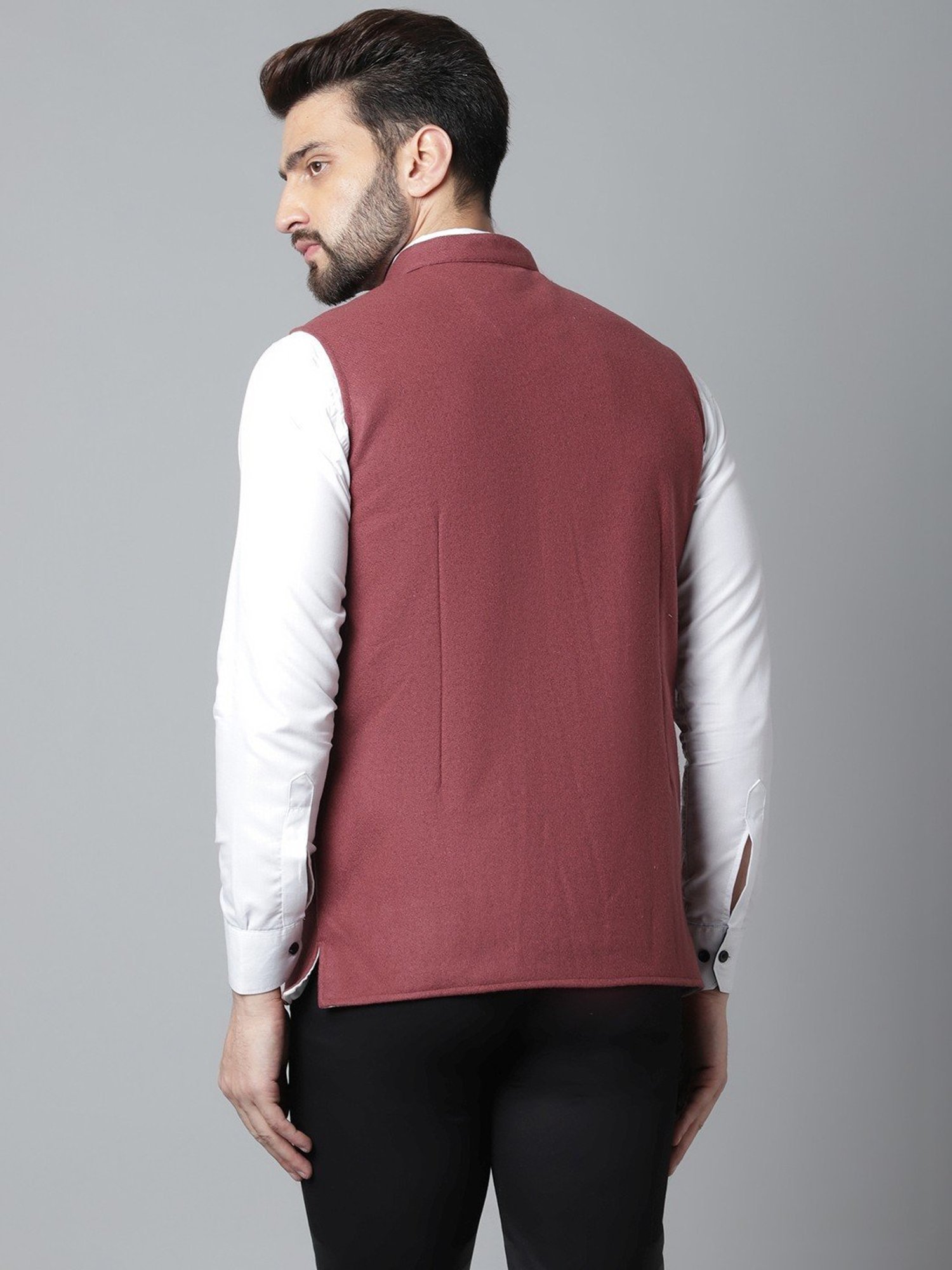 Even Brown Regular Fit Nehru Jacket