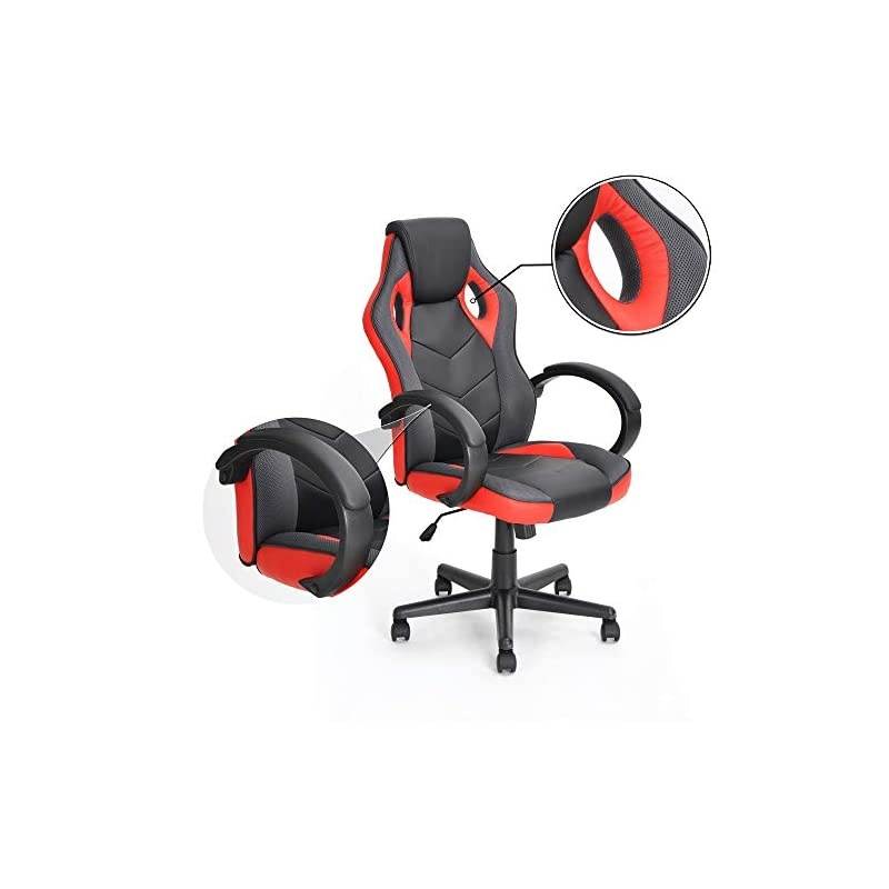 Game Chair Ergonomic Computer Seat Faux Leather Office Racing Desk Chair