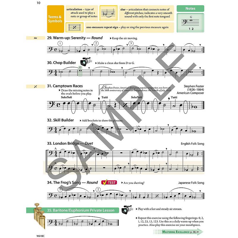 KJOS Tradition Of Excellence Book 1 for Baritone Bc