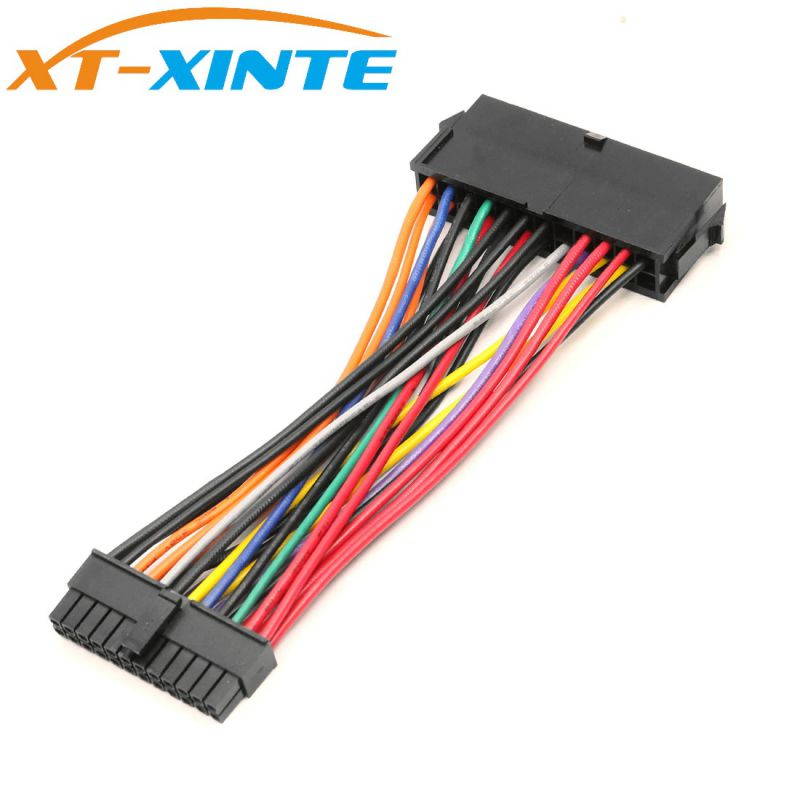 XT-XINTE ATX PSU Standard Female 24Pin to Mini 24P Male Internal Power Cable Adapter Converter Cable for DELL 780 980 760 960 PC