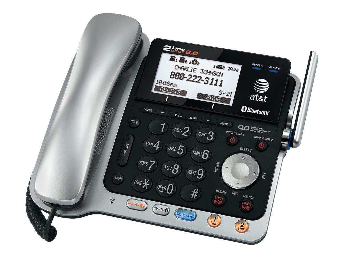 AT&T TL86109  ATT 2-line Corded-Cordless with ITAD