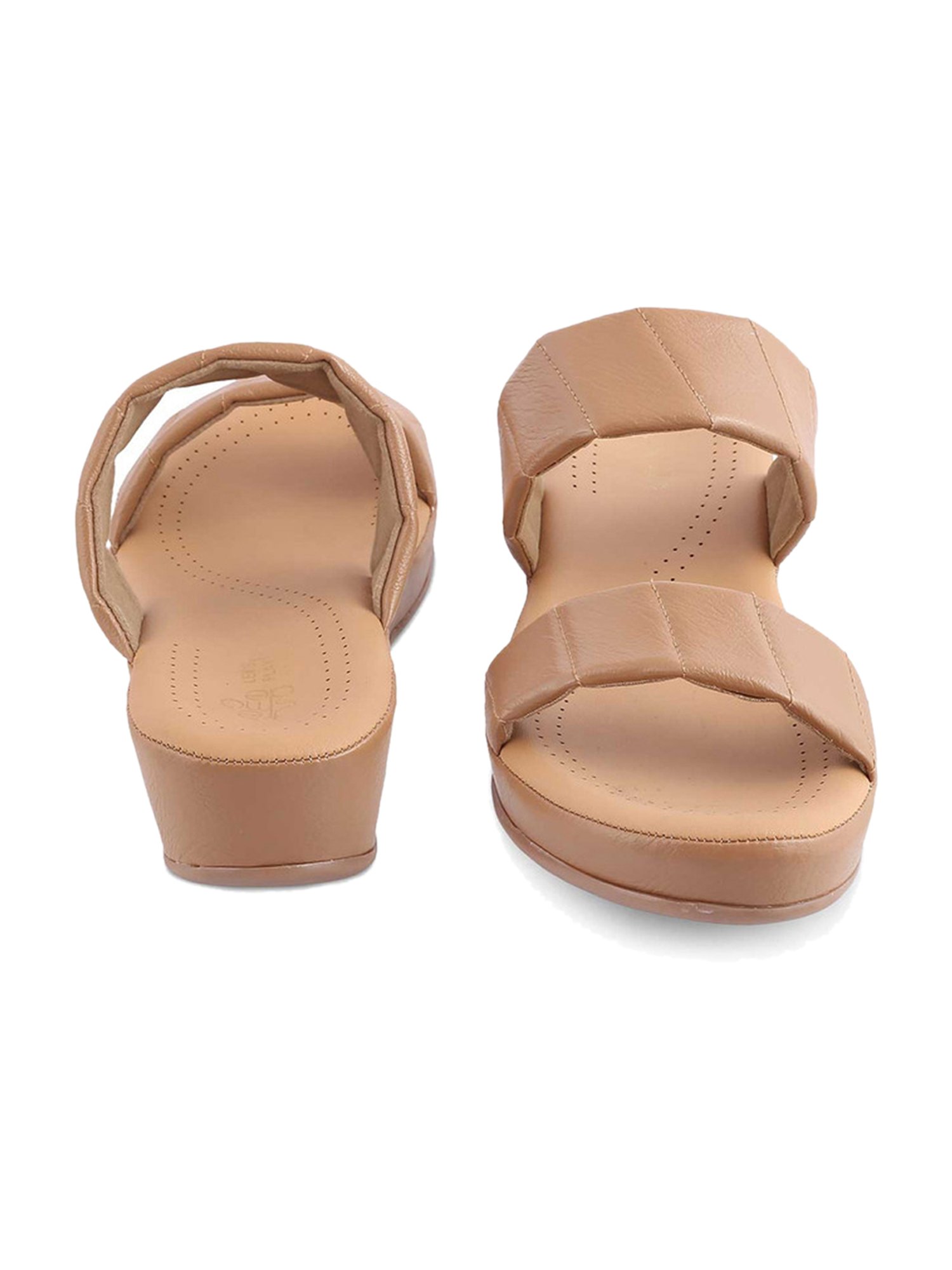 Tresmode Women's Camel Casual Wedges