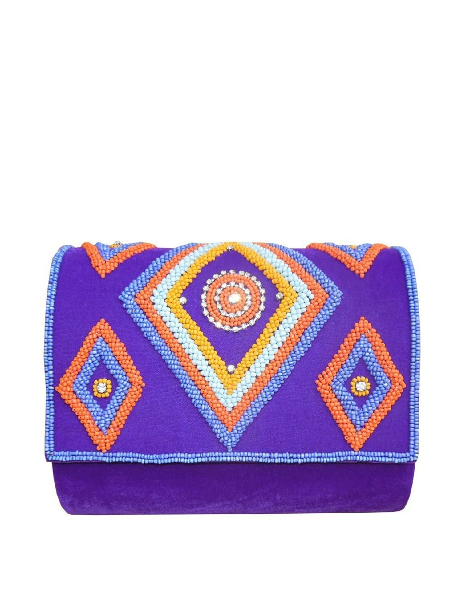 Spice Art Purple Clutch