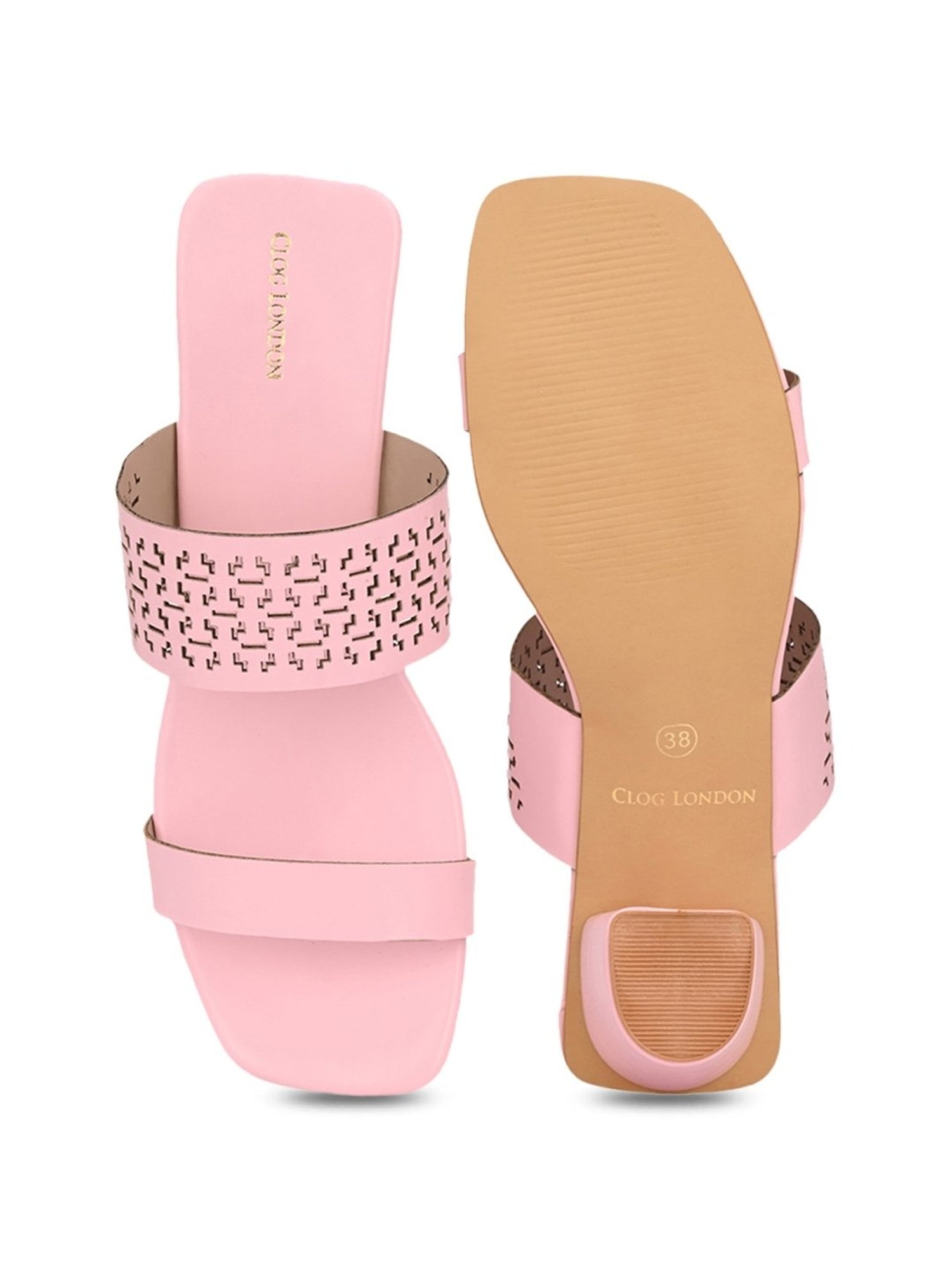 Clog London Women's Pink Casual Sandals