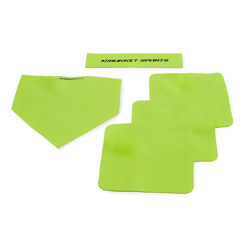 Rukket Sports Portable Travel Outdoor Sport Backyard Kickball Set with One Kickball and Pump