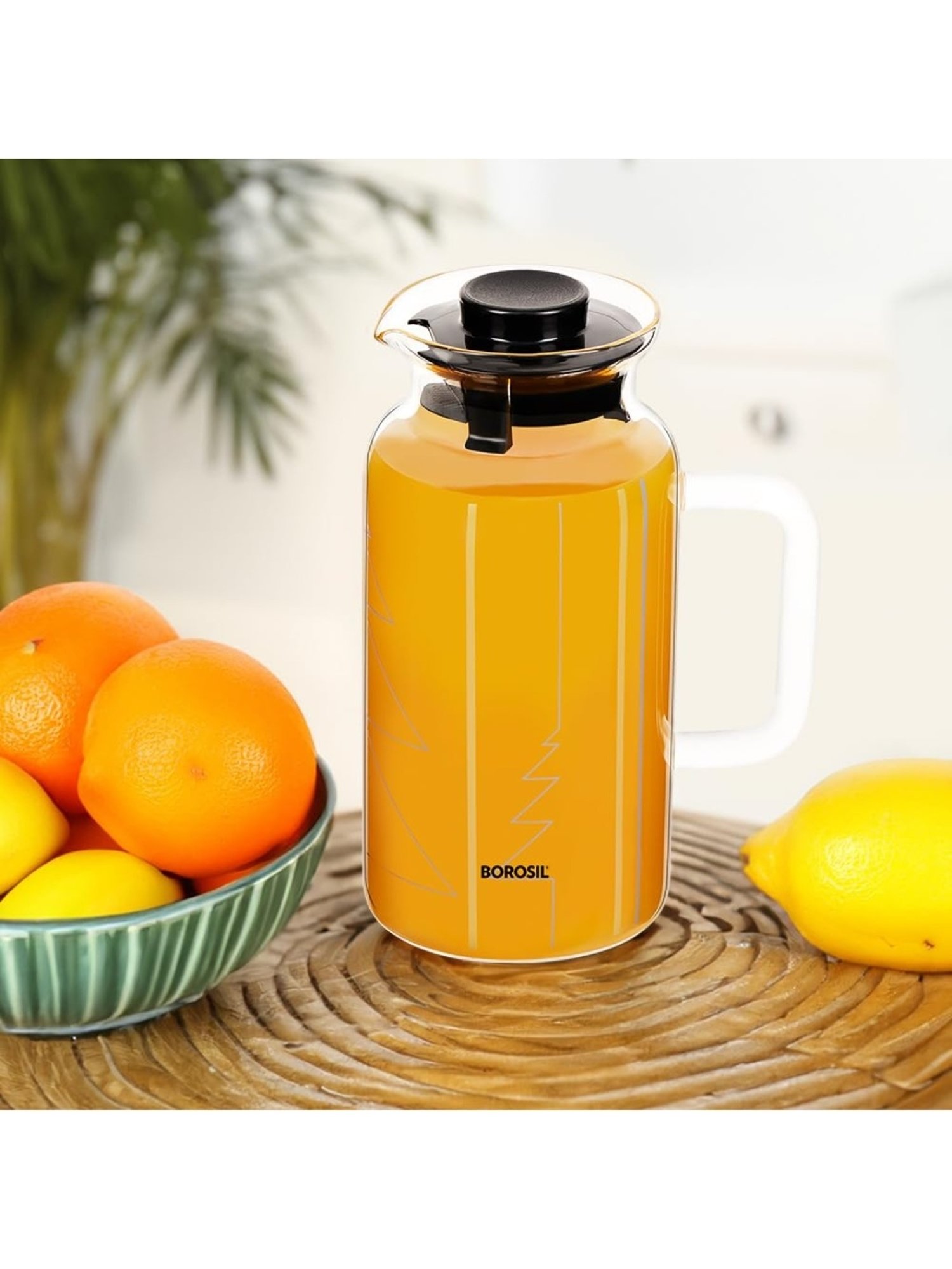 Borosil Silver Stainless Steel Wonder Jug (5700 ML)