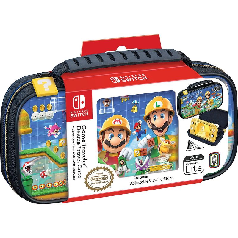 Nintendo Switch Lite Game Traveler Deluxe Travel Case - Mario Maker