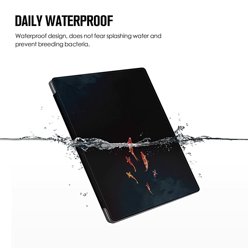 Colorful Case for All-New Kindle Oasis (10th Gen, 2019 Release & 9th Gen, 2017), Premium PU Leather Cover with Auto Wake/Sleep, Strong Adsorption for 7&rsquo;&rsquo;Kindle Oasis, The Boy and Fox