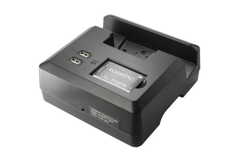 KoamTac KDC470-1SCC 1-slot Charging Cradle - Docking - Bar Code Scanner - Charging Capability - Pogo Pin - 2 x USB