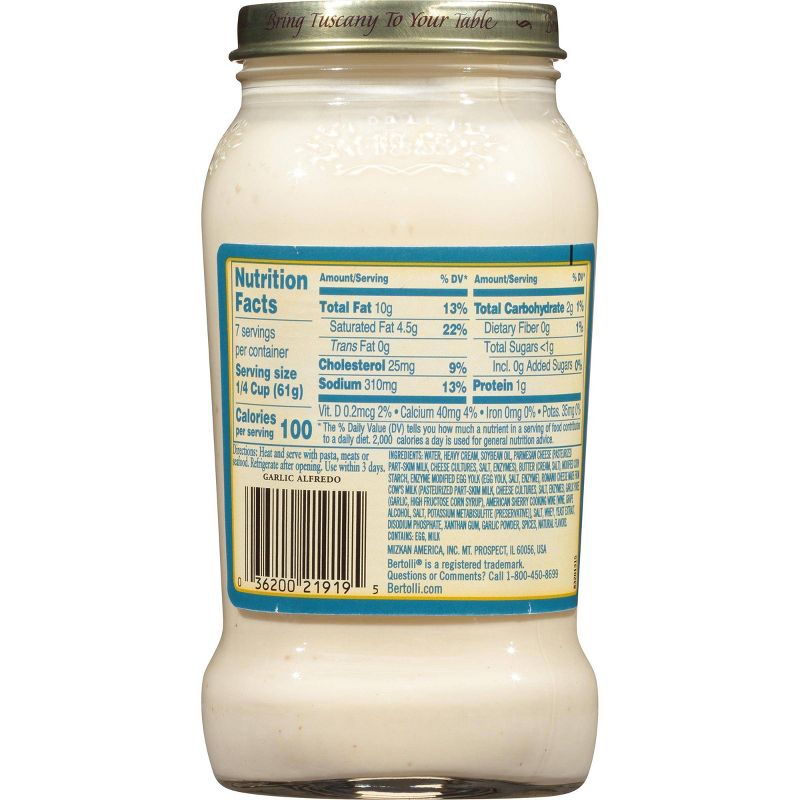Bertolli Garlic Alfredo Pasta Sauce - 15oz