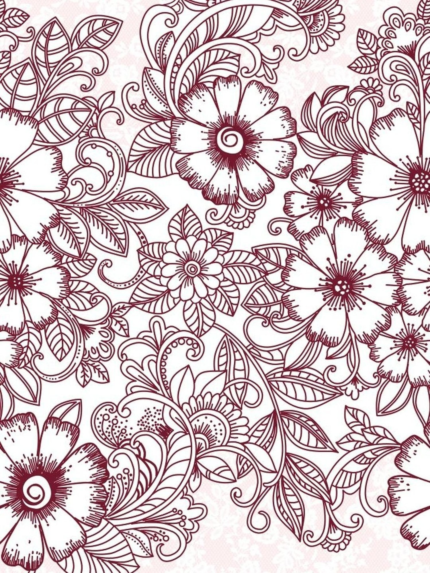 My Room Floral Light Pink 140 TC Cotton Queen Bed Sheet with 2 Pillow Covers