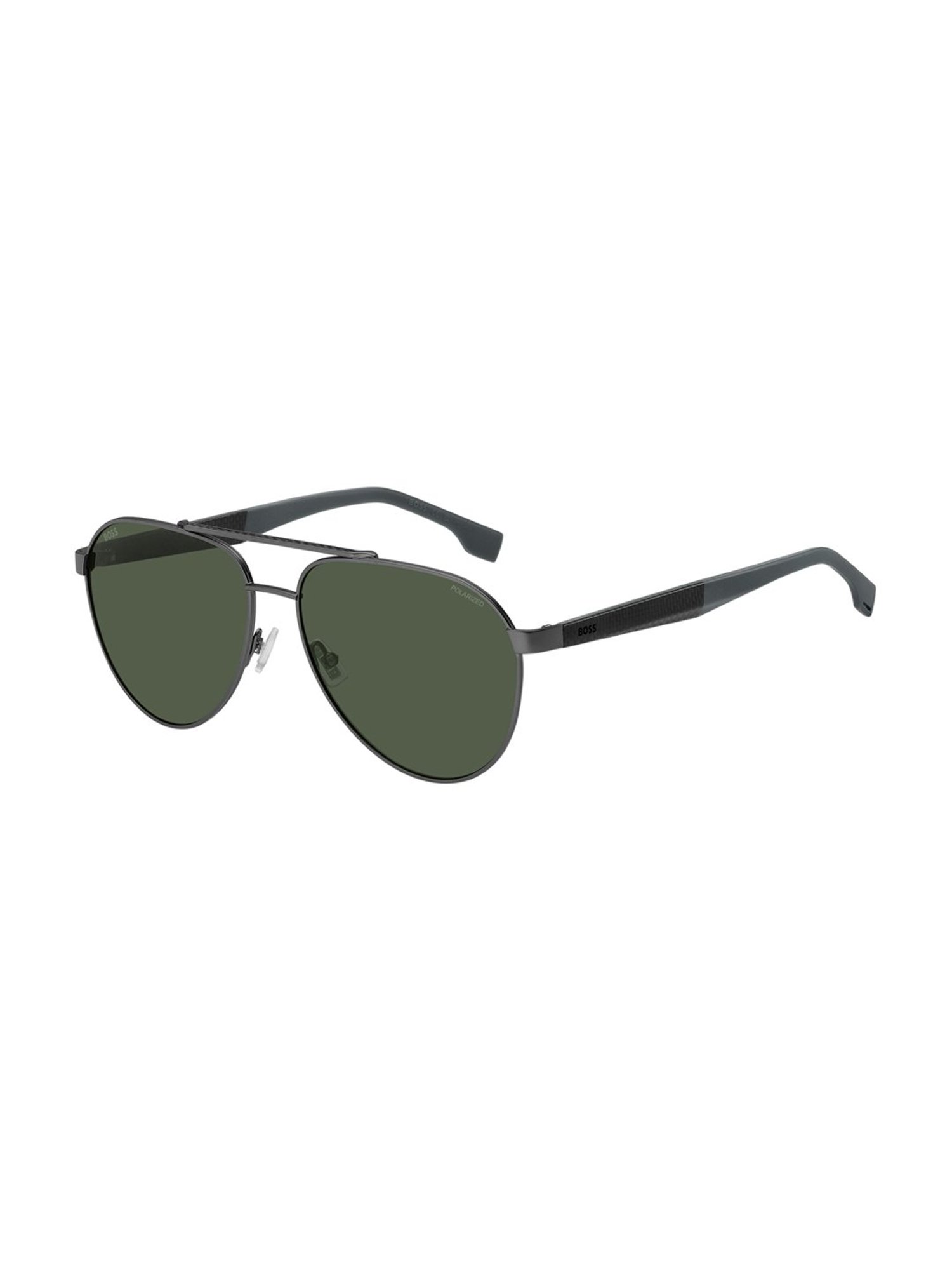 Hugo Boss Green Aviator Sunglasses for Men