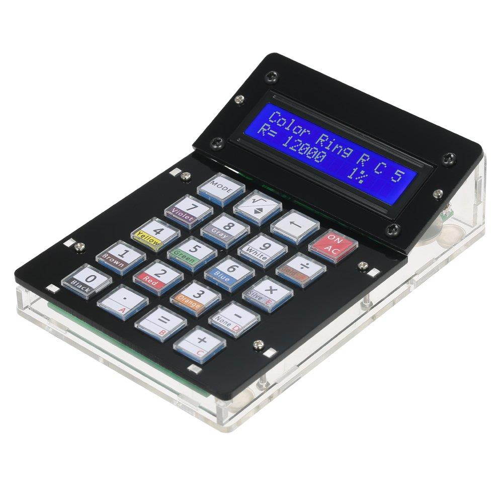 KKmoon DIY Calculator Counter Kit with Acrylic Case LCD Display Multi-Purpose Electronic Calculator Counter Electronics Computing