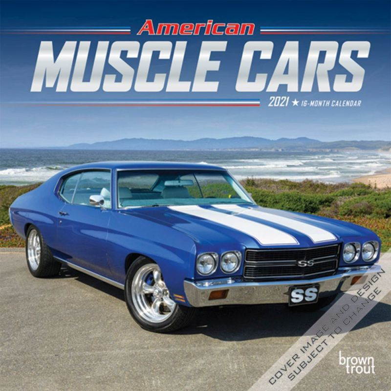 BrownTrout,  American Muscle Cars 2021 Mini Wall Calendar 2021