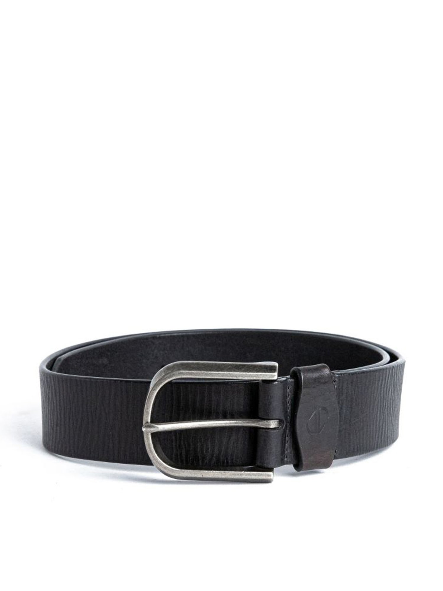 James Aston Pedro Premium Black Leather Solid Waist Belt