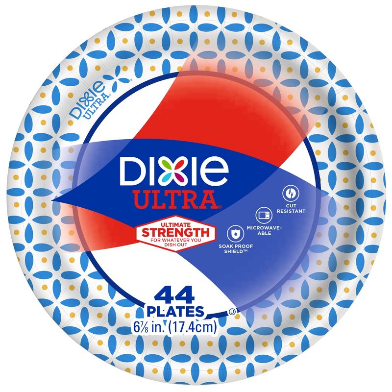 Dixie Ultra Disposable Paper Plates 6 7/8" - 44ct