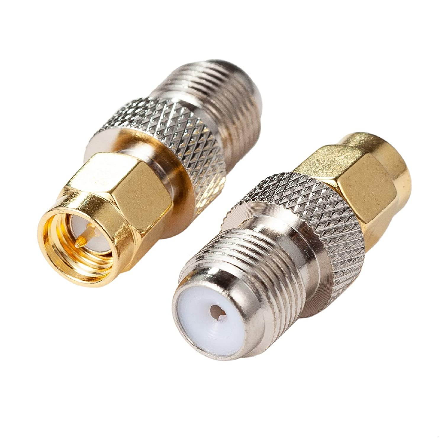 SMA Male to Coax Female, 4-Pack, Ancable SMA Male to F Female RF Coaxial Coax Adapter for RTL-SDR, Antenna, Cell Phone Booster