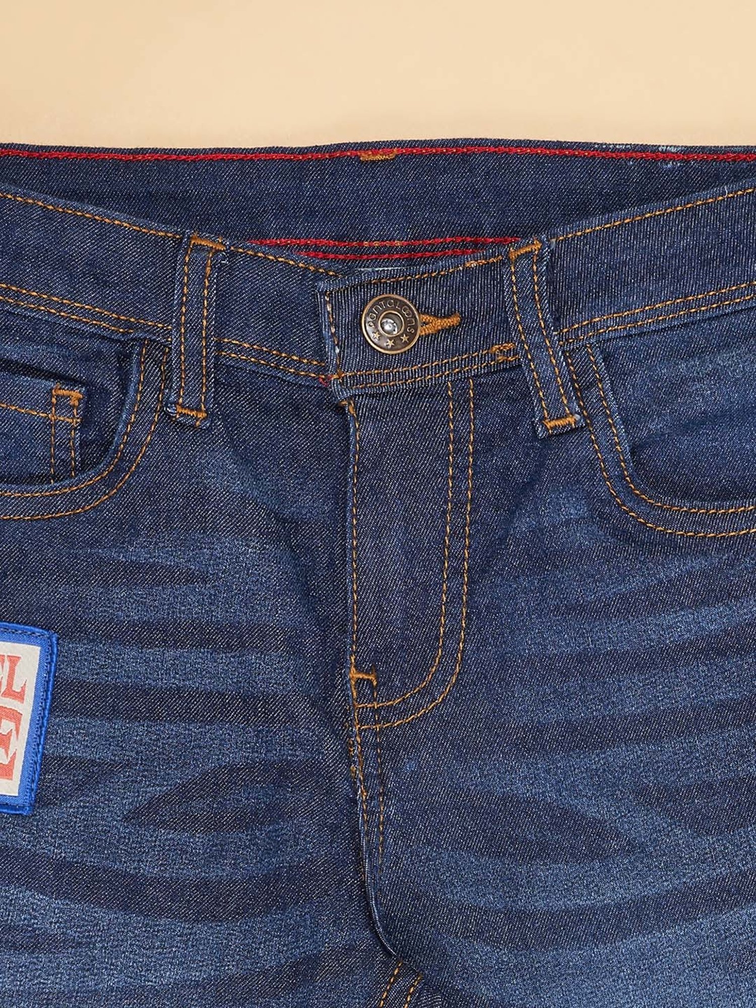 Pantaloons Junior Estate Blue Printed Shorts