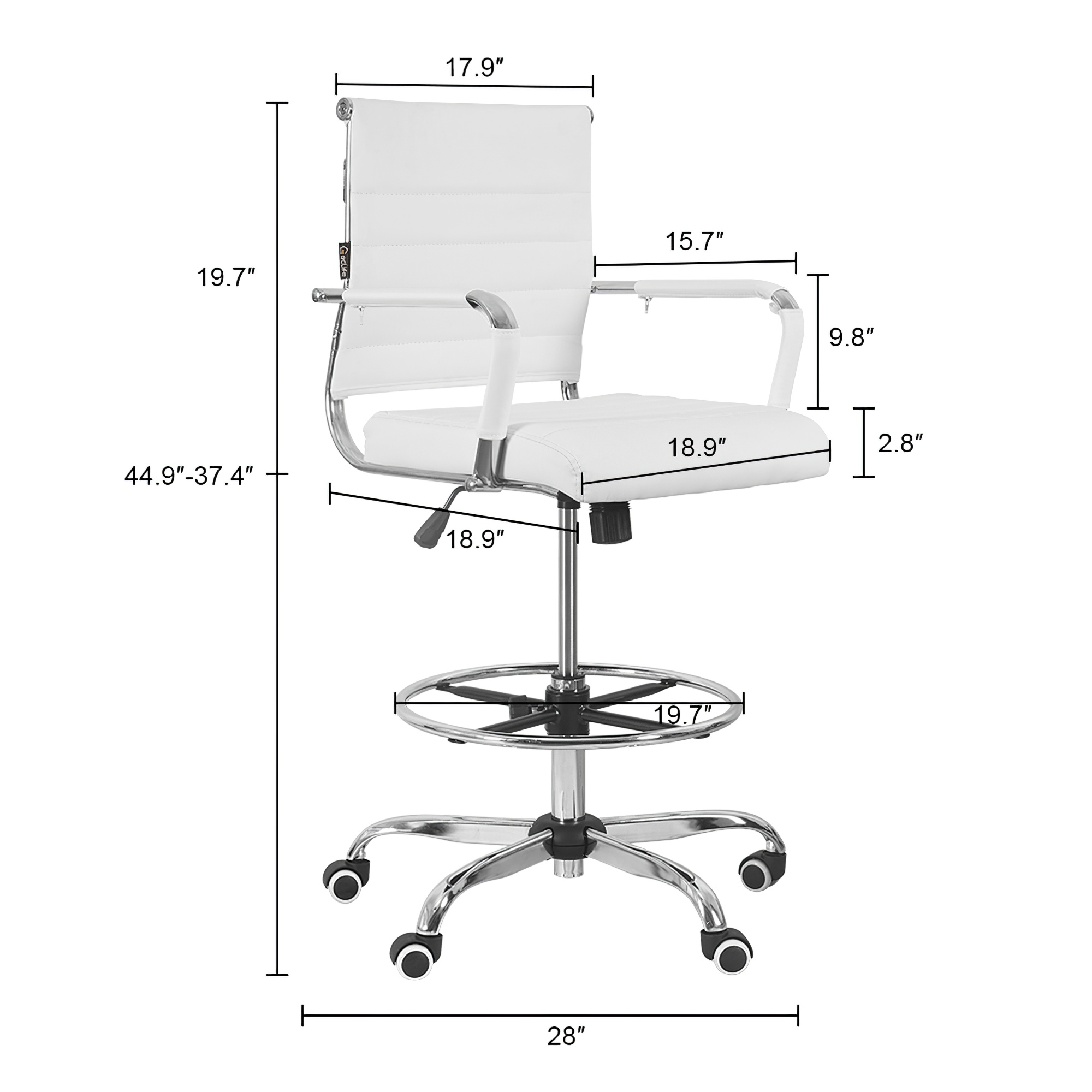 Gray Ergonomically designed office chair
