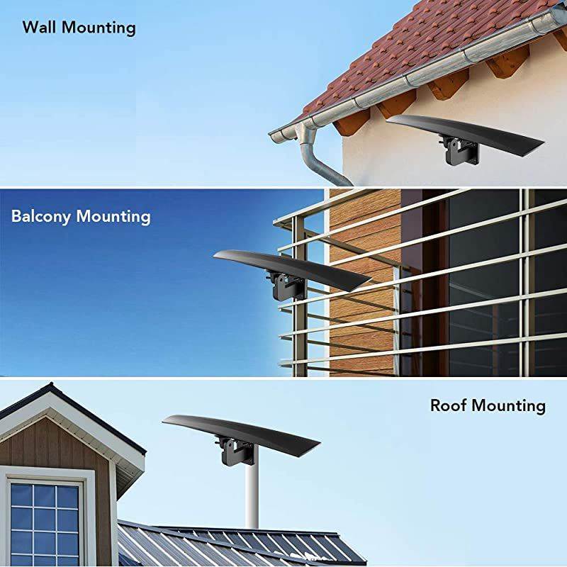 Outdoor Antenna with for Attic Roof Outdoor RV Use with 33FT RG6 Coax Cable 7085 Miles Range Support 8K 4K 1080P UHF VHF Freeview HDTV Channels