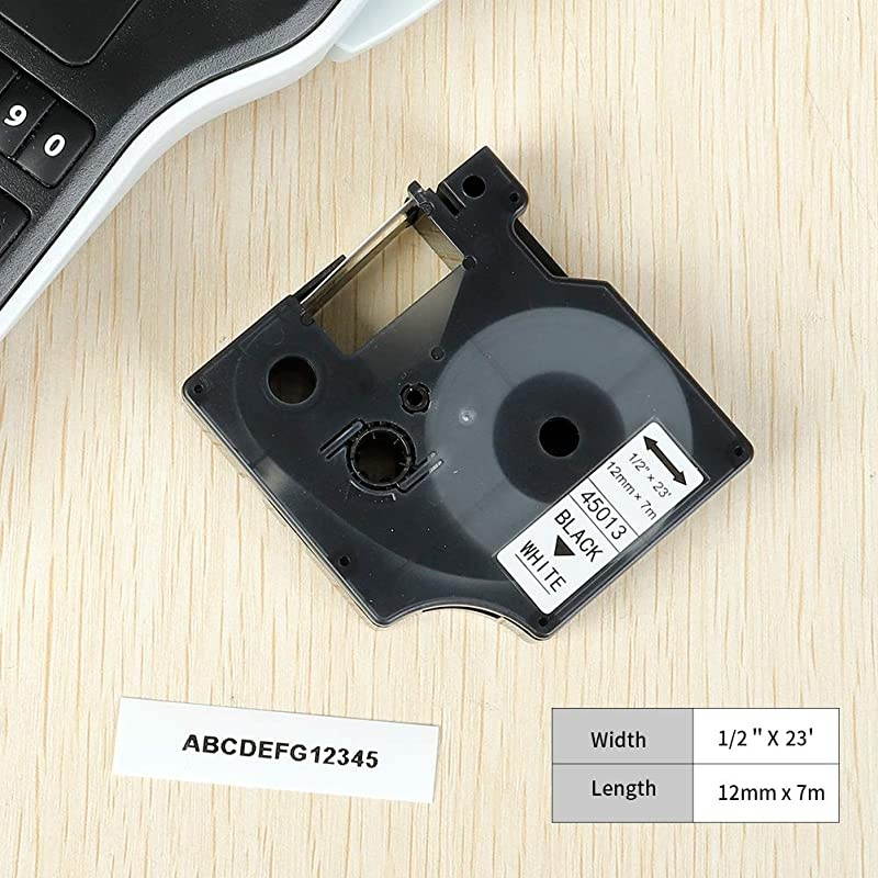 Replacement for DYMO D1 Label Tapes Color Combo Set Equivalent DYMO 45010 45013 45016 45017 45018 45019 Compatible with DYMO LabelManager 160 280 420P PnP 220P 360D 450 210D 6Pack