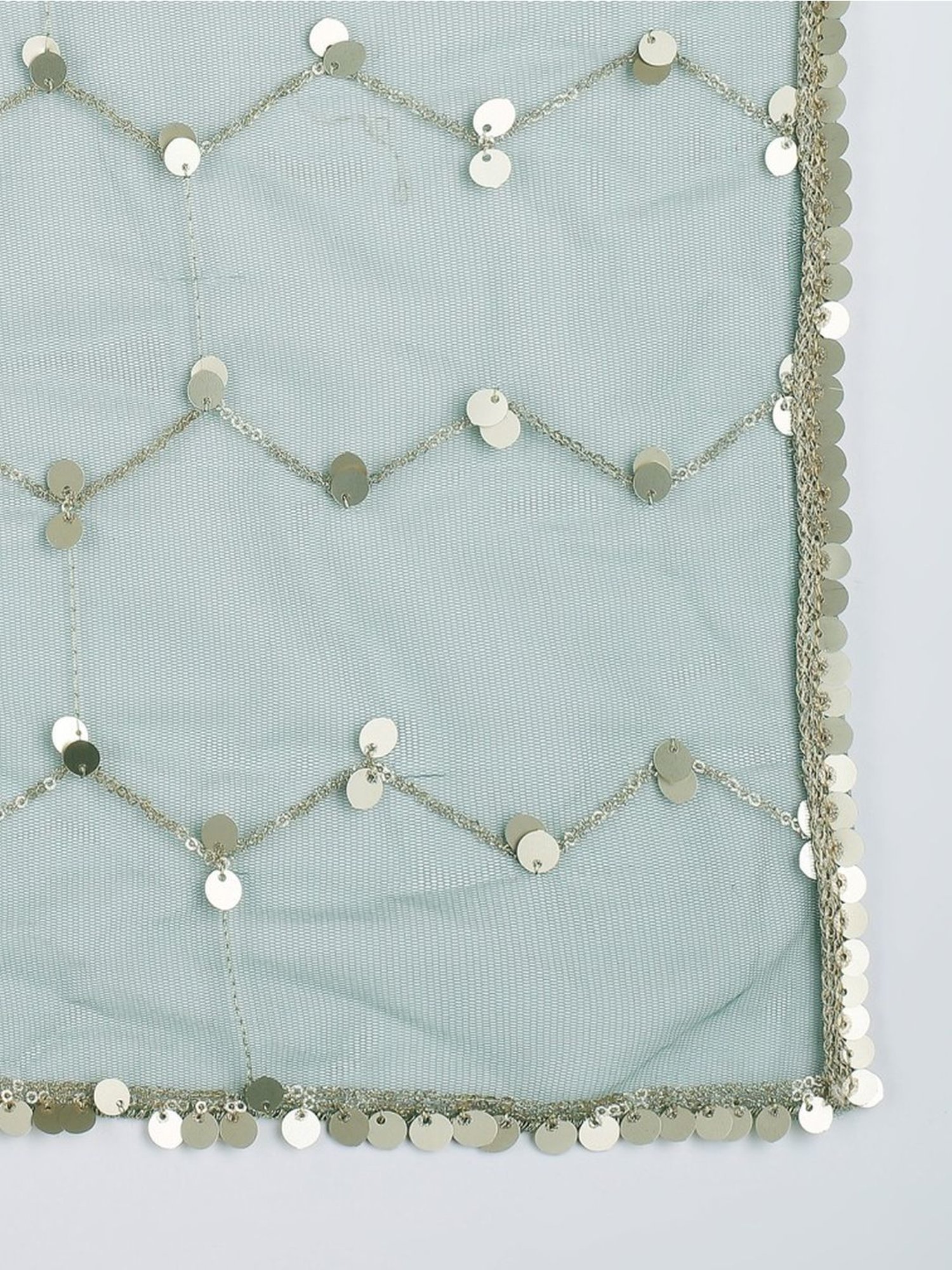 Dupatta Bazaar Green Embellished Dupatta