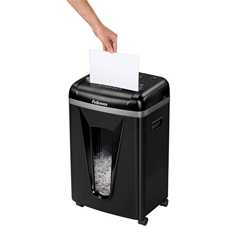 450M 9-Sheet Micro-Cut Paper and Credit Card Shredder with SilentShred (4074001), Black