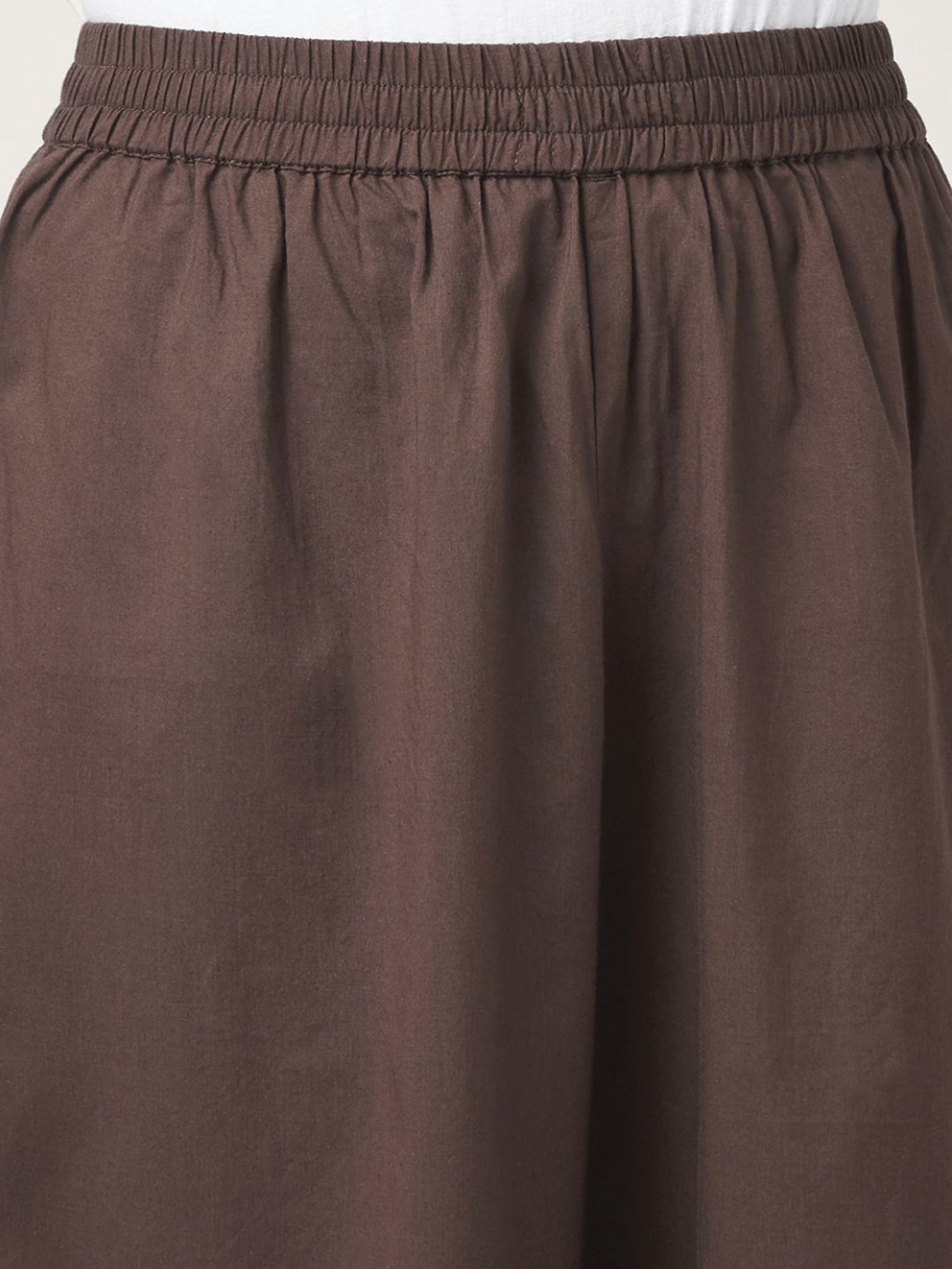 Rangmanch by Pantaloons Brown Cotton Floral Print Kurta Palazzo Set