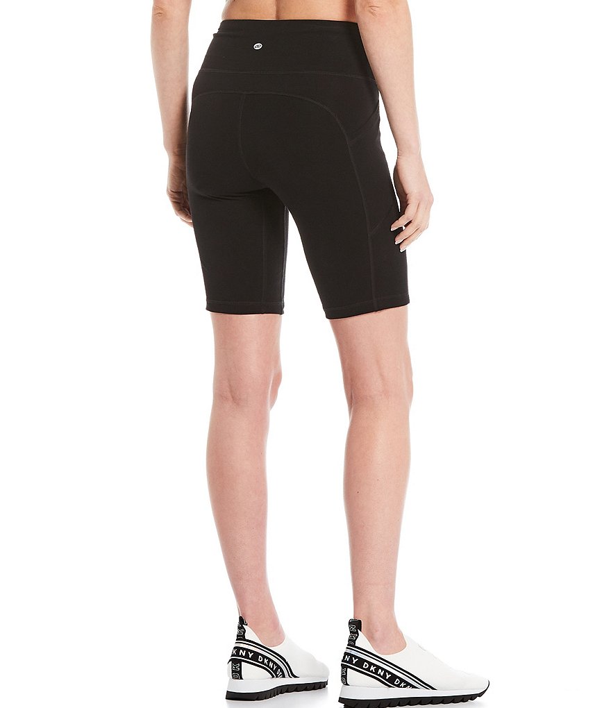 DKNY Sport Ombre Logo High Waist Biker Shorts