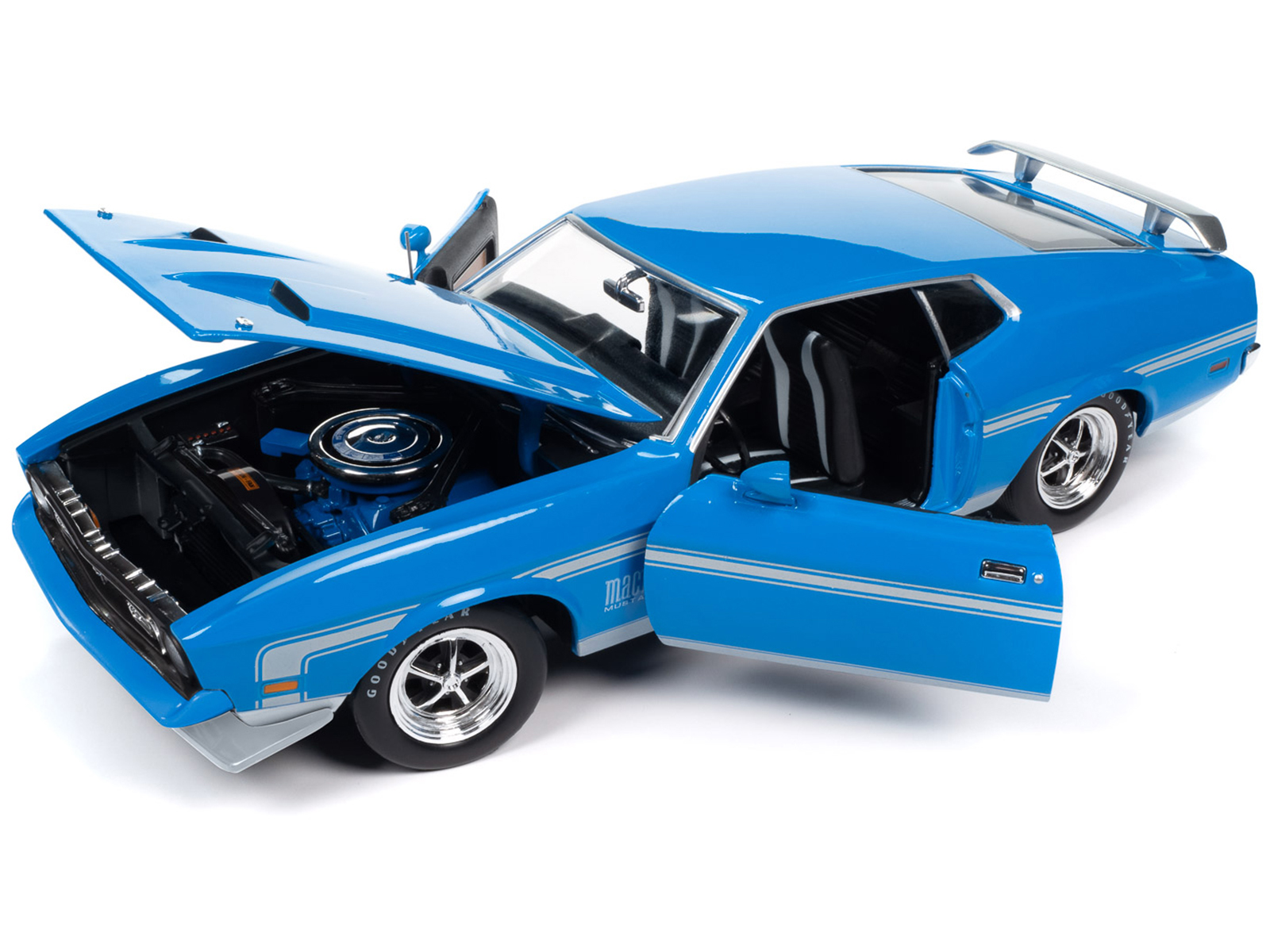 1970 Ford Galaxie Station Wagon Blue and White with Blue Interior "Pan-American Airlines Ground Crew" Limited Edition to 180 pieces Worldwide 1/43 Model Car by Goldvarg Collection