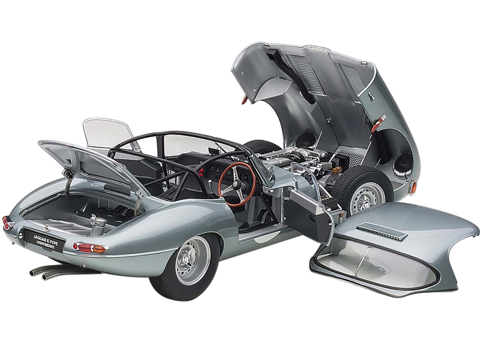 1963 Jaguar Lightweight E-Type #44 "Arkins 86 PJ" 1/18 Diecast Model Car by Paragon