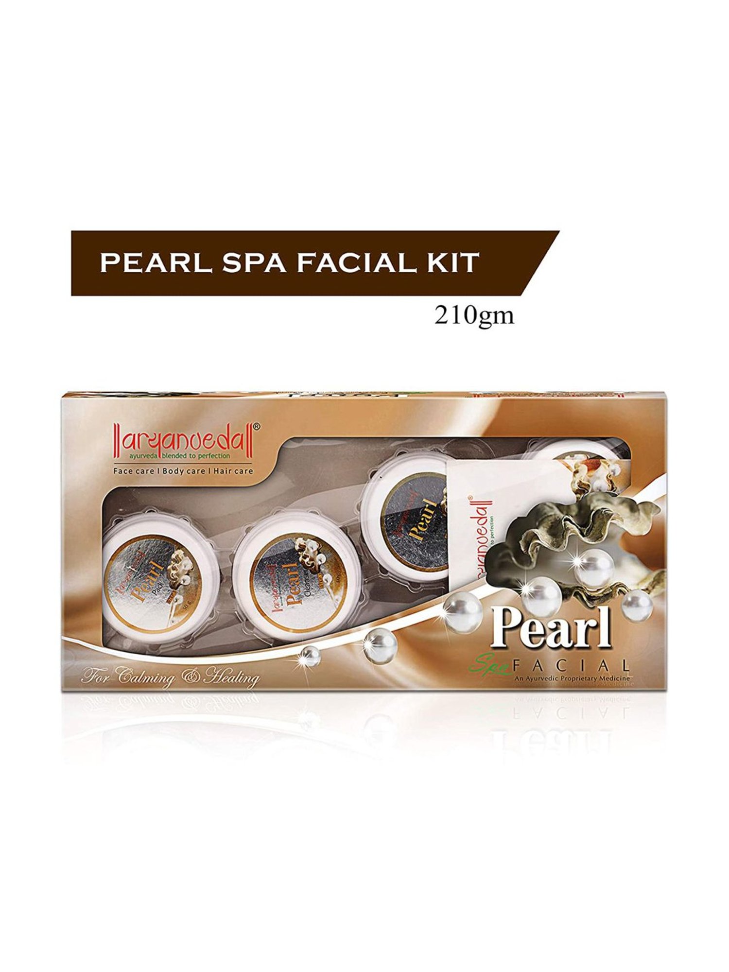 Aryanveda Pearl Spa Facial Kit, All Type Skin Solution, for Fairness