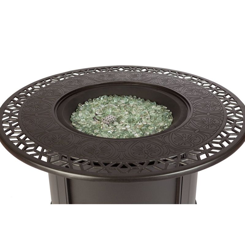 Longpoint Aluminum Round LPG Fire Pit - Fire Sense