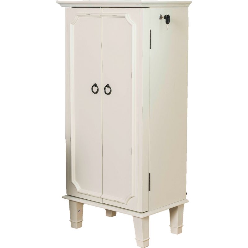 Cabby Standing Jewelry Armoire White - Hives & Honey