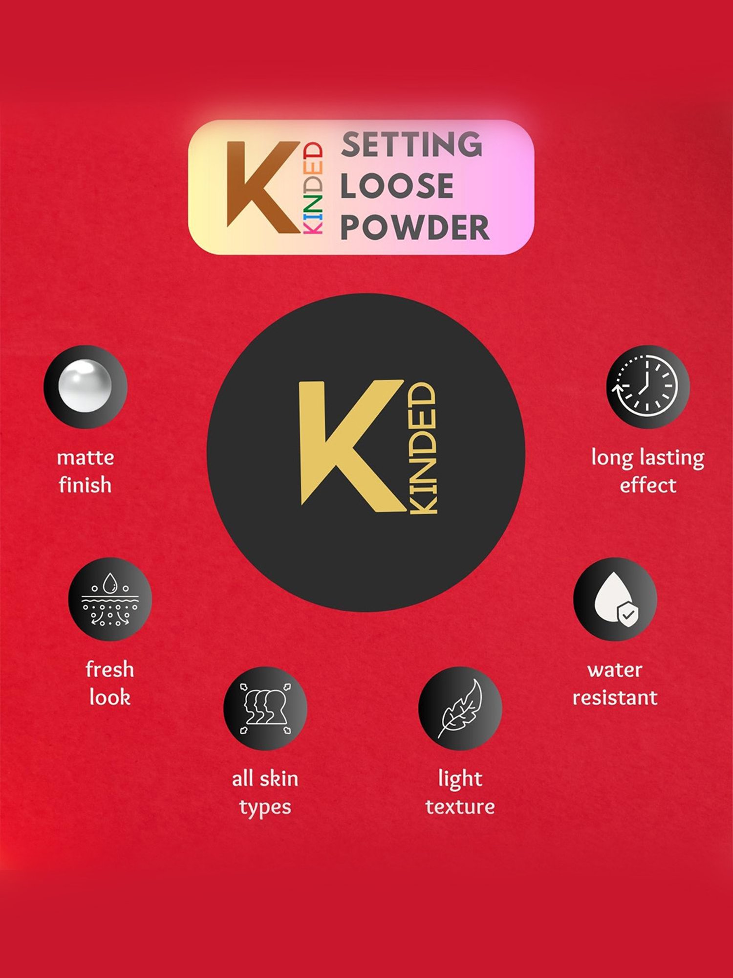 KINDED Setting Loose Powder Natural Nude - 30 gm