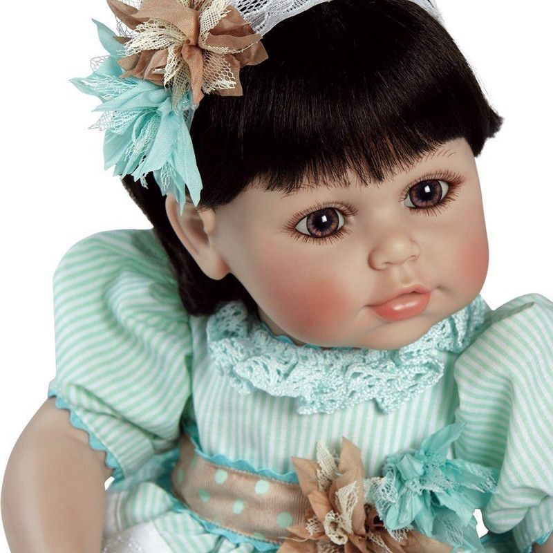 Adora Toddler Doll Honey Bunch Doll with a Stretch lace Headband Decorated with Hand Made Fabric Flowers