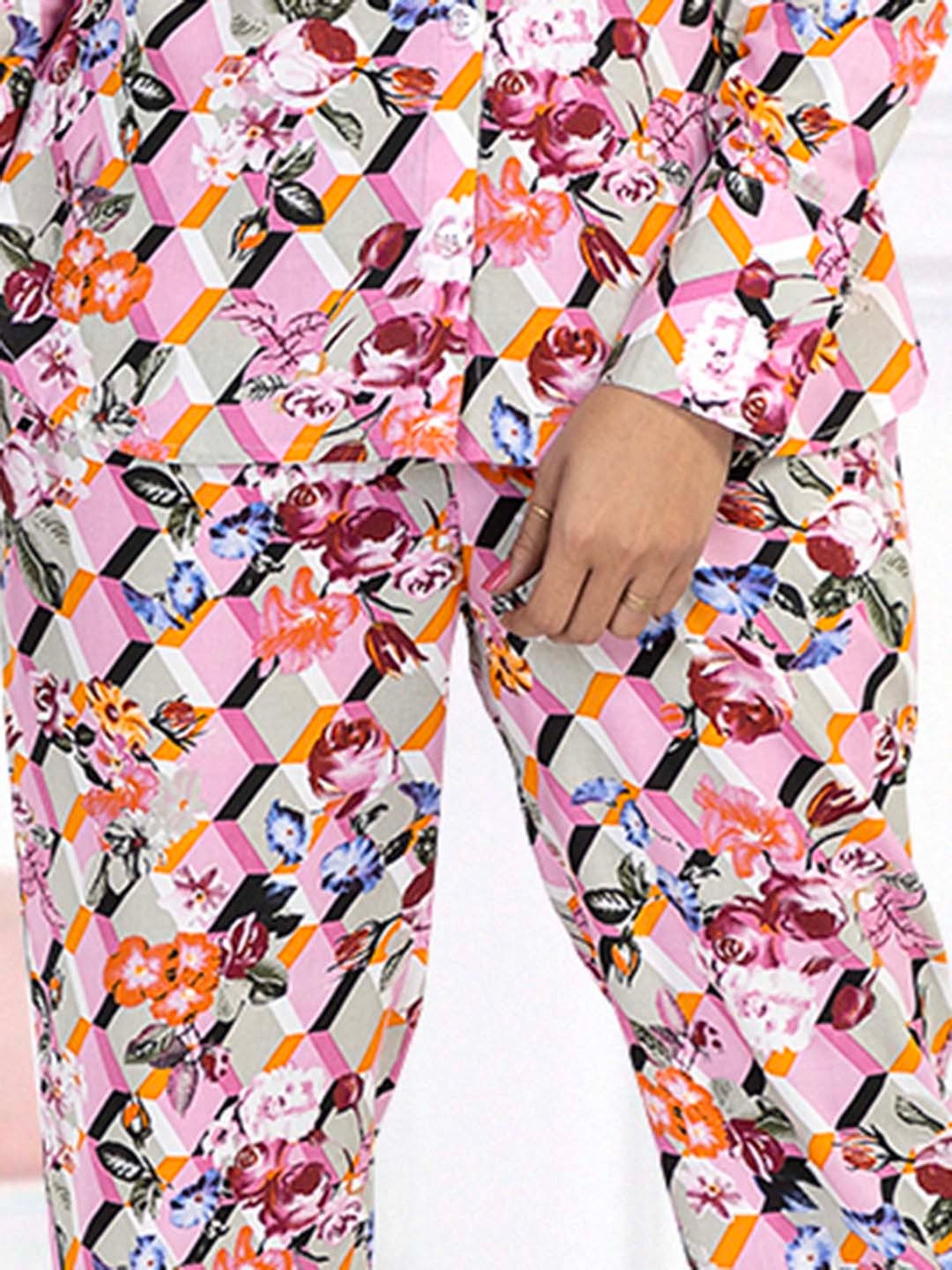 Nino Bambino Multicolor Printed Shirt With Pants