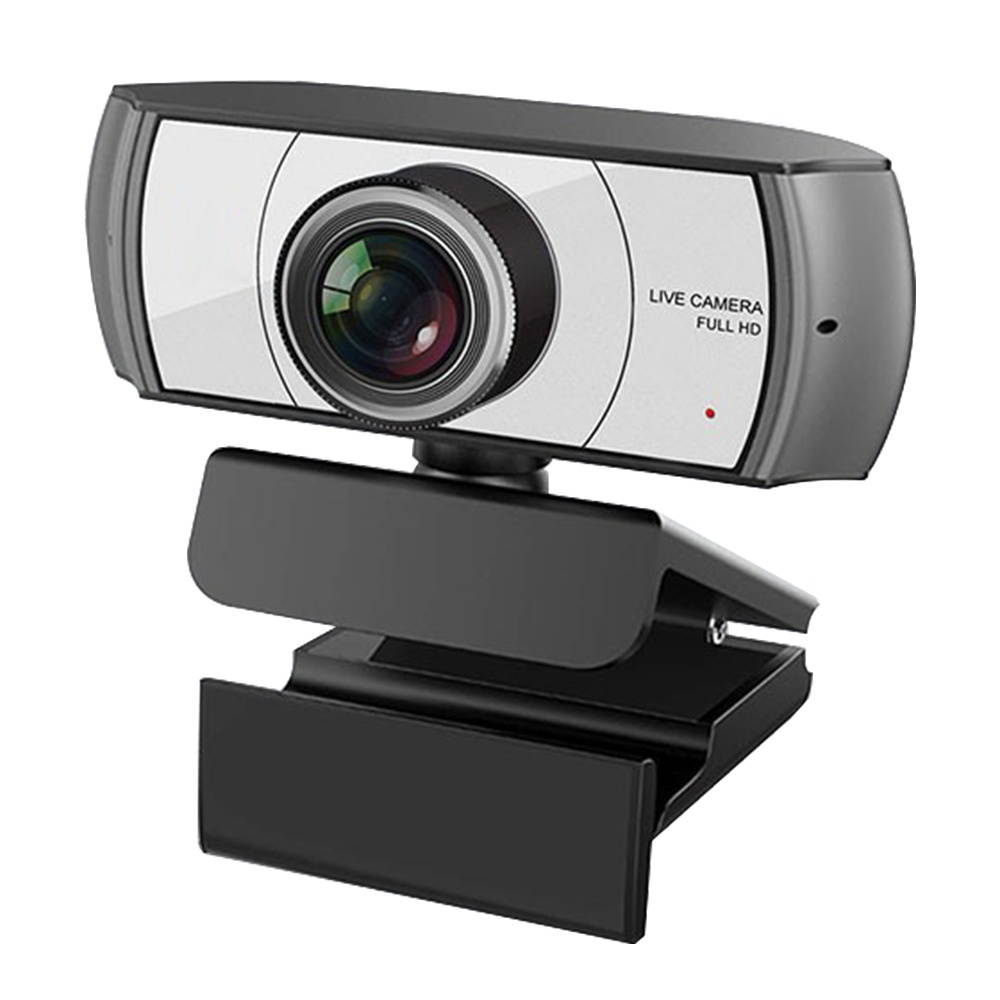 1080P HD Streaming Webcam USB Computer Video Camera 2 Megapixels 120&deg; Wide Viewing Manual Focus with Microphone Plug & Play Compatible with Windows Android Mac for Video Meeting Online Training Live