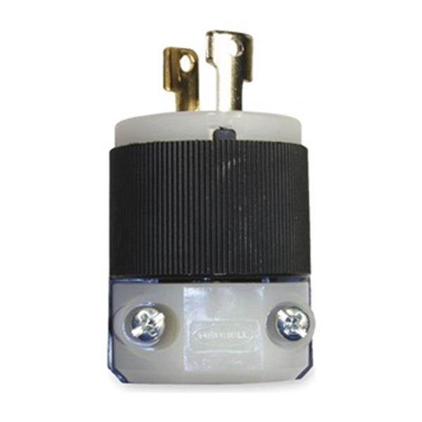 HUBBELL WIRING DEVICE-KELLEMS HBL7545C 15A Twist-Lock Plug 2P 2W 125VAC L1-15P