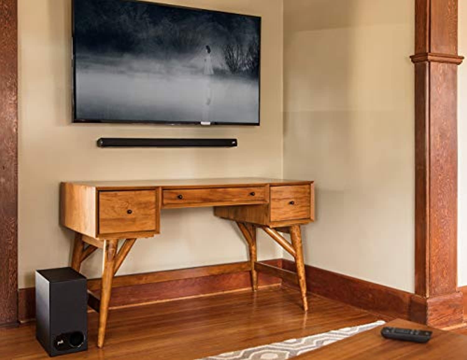 Polk Audio Signa S2 Ultra-Slim TV Sound Bar | Works with 4K  and  HD TVs | Wireless Subwoofer | Includes HDMI  and  Optical Cables | Bluetooth Enabled, Black (SIGNAS2)