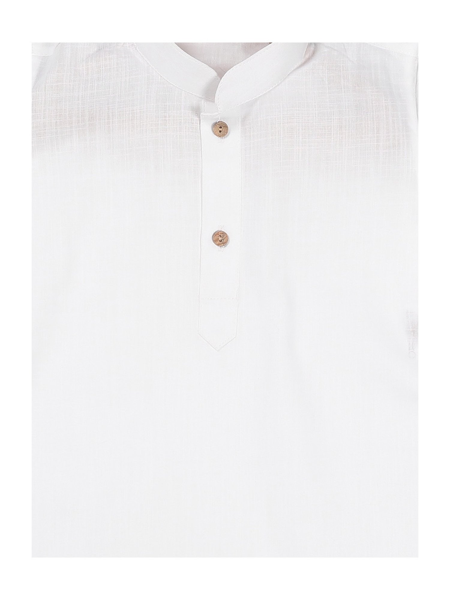 VASTRAMAY SISHU White Cotton Regular Fit Kurta Set